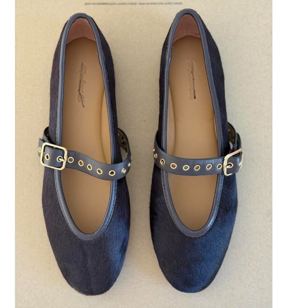 Madewell The Remy Mary Jane Flat in Chocolate Raisin, Size 8 - Picture 7 of 10